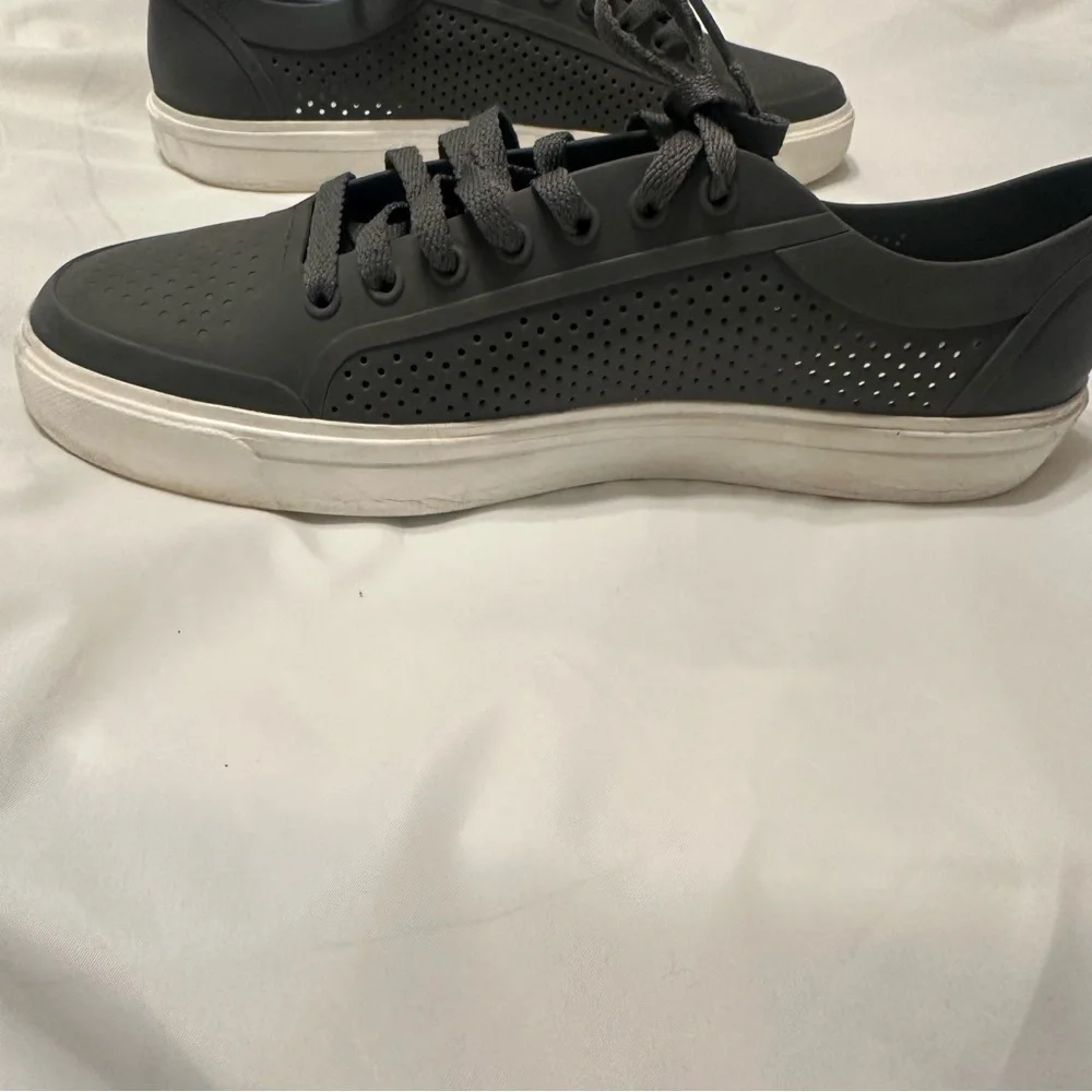 Crocs Men’s Gray Citilane Roka Court Lace-up Sneakers Size 12